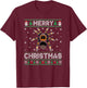 Tarantula Animal Men Women Kids Ugly Christmas Sweater T-Shirt - T-Shirt | Maroon