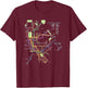 New York City Metro Map Art I Heart NY Souvenir Gifts T-Shirt - T-Shirt | Maroon