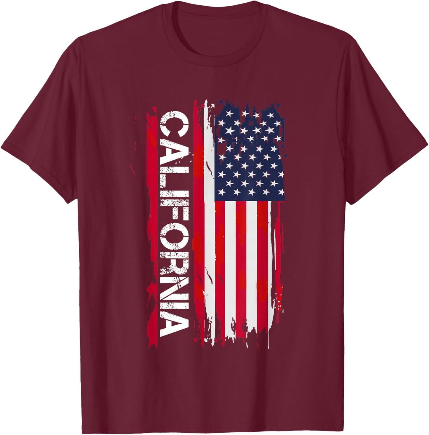 California And Californian Men And Women T-Shirt - T-Shirt | Maroon