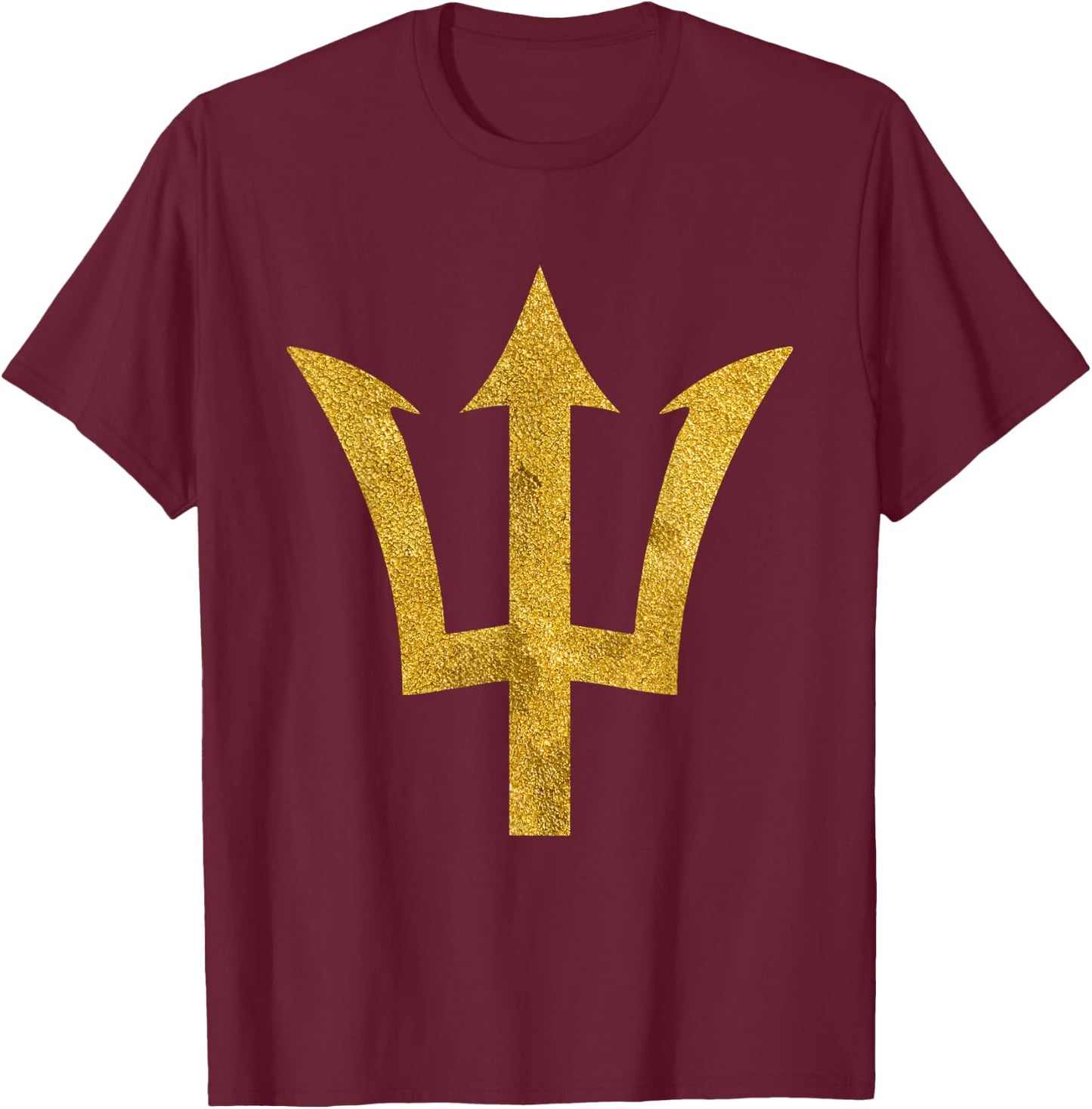 Bajan t shirt Barbados est 1966 gold trident T-Shirt - T-Shirt | Maroon
