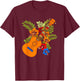Uke Guitar Ukuele Guitarist - Ukulele T-Shirt - T-Shirt | Maroon