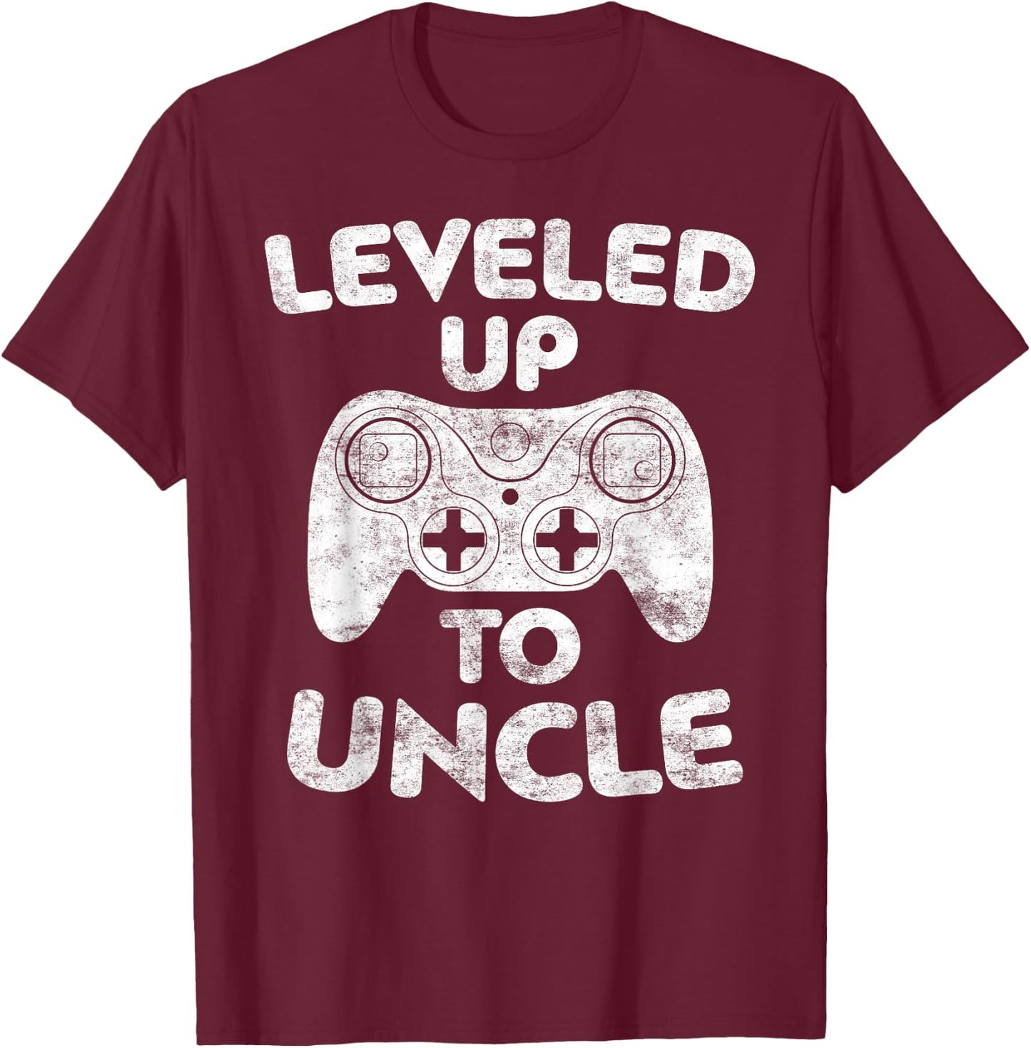 Leveled Up To Uncle Future Uncle Shirt T-Shirt - T-Shirt | Maroon