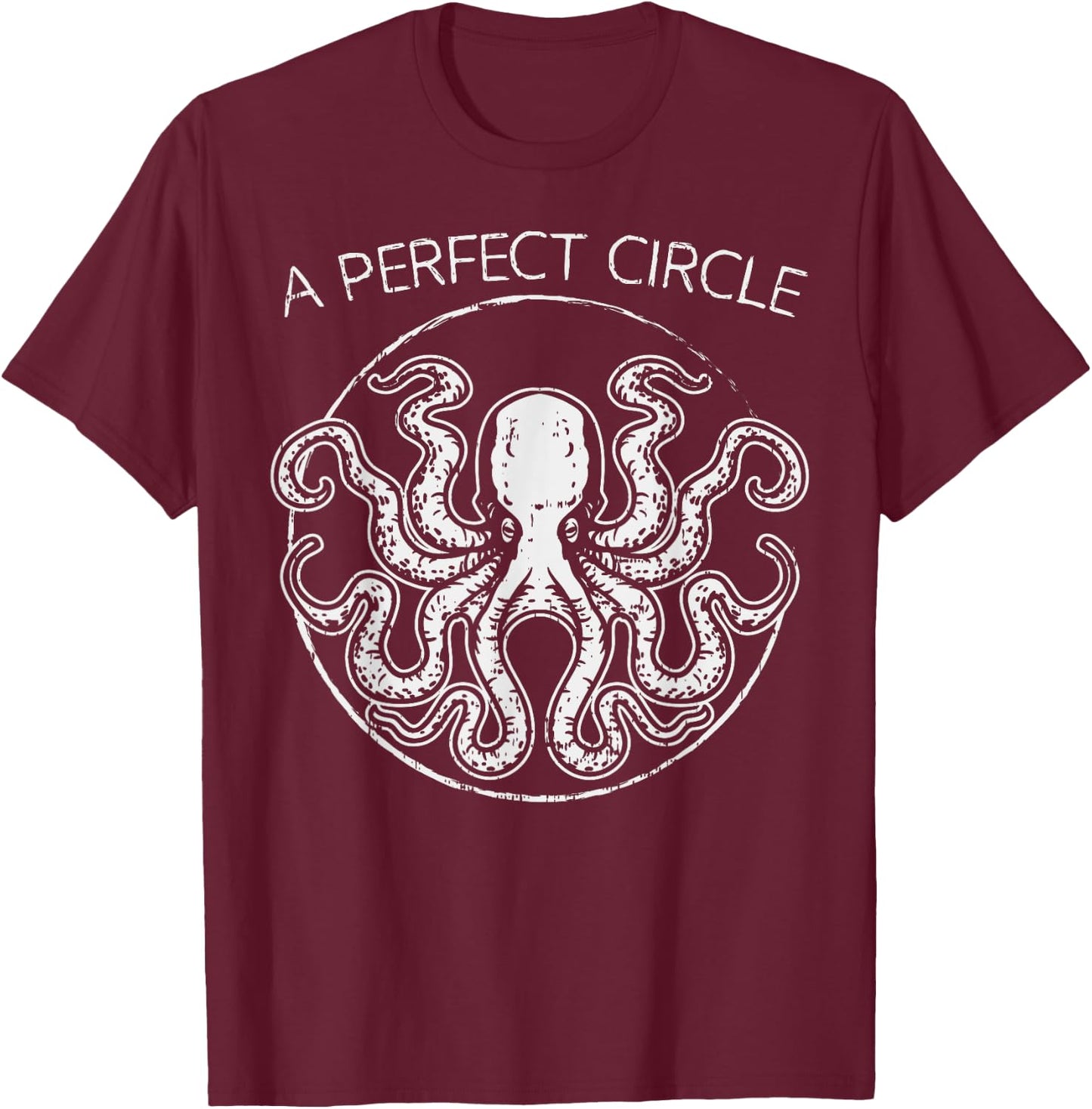 Perfect Circle Shirt Octopi Math Teacher Gift Octopus Pi Day Women Girls Kids T-Shirt - T-Shirt | Maroon