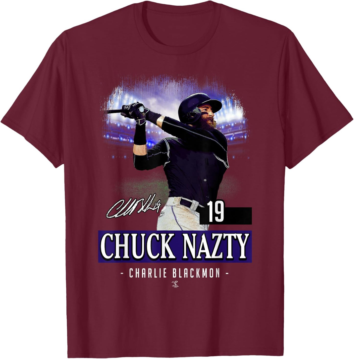 Charlie Blackmon - Apparel T-Shirt - T-Shirt | Maroon