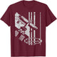 Luscombe Silvaire 8A Art Deco Vintage Aircraft Pilot T-Shirt - T-Shirt | Maroon
