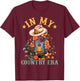 In My Country Era Funny Guitar Western Man Woman T-Shirt - T-Shirt | Maroon