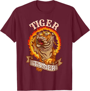 Circus Tiger Shirts - Circus Shirts - Circus Tiger Costume T-Shirt - T-Shirt | Maroon