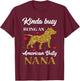 Bulldog/ Bully Nana Pitty Pitties Bull Dog Grandma Mom Gift T-Shirt - T-Shirt | Maroon