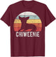 Cute Retro Chiweenie Silhouette Gift Chiweenies T-Shirt - T-Shirt | Maroon