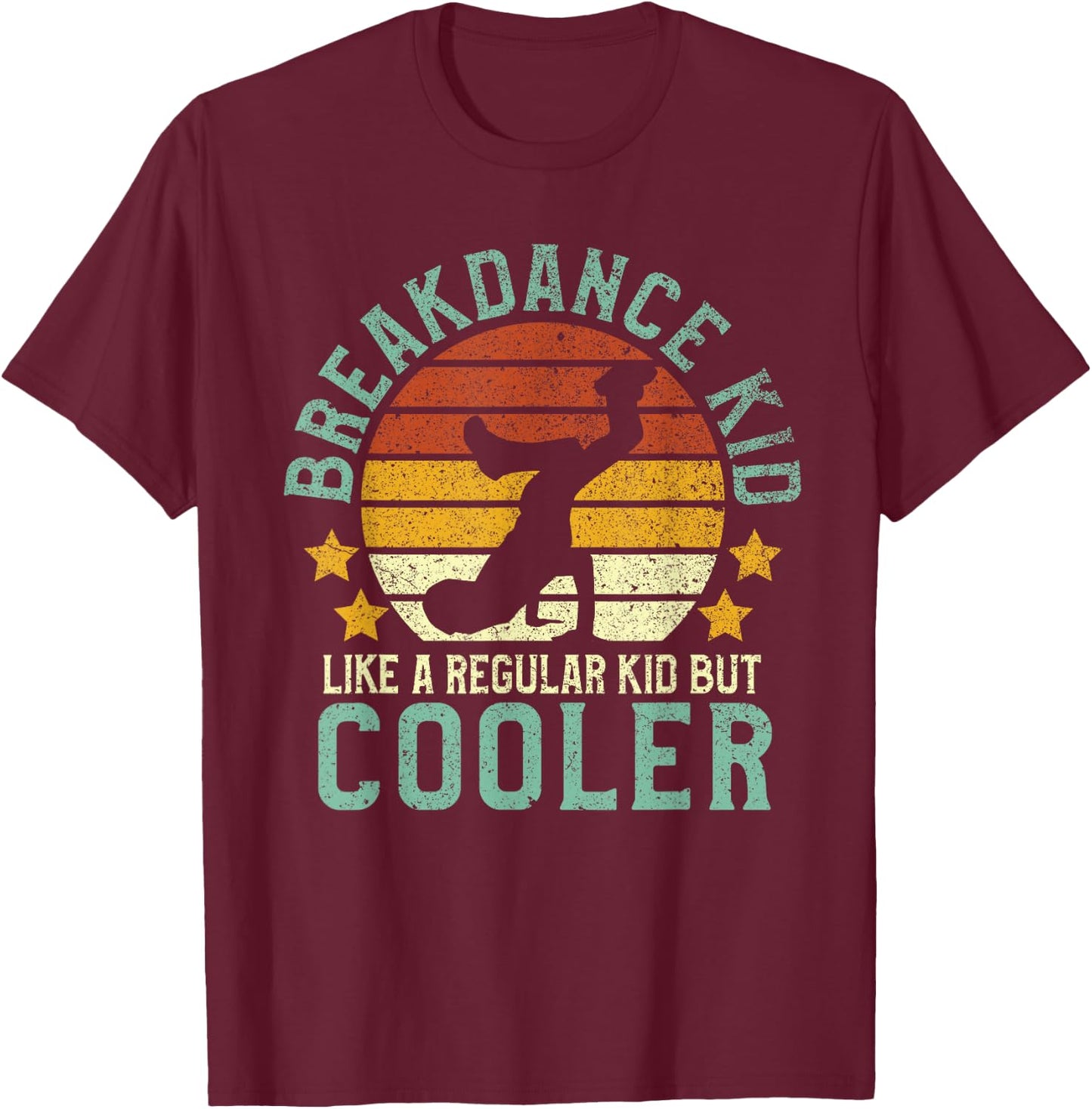 Breakdance Kids | Funny Young Breakdancing Gift Breakdancer T-Shirt - T-Shirt | Maroon