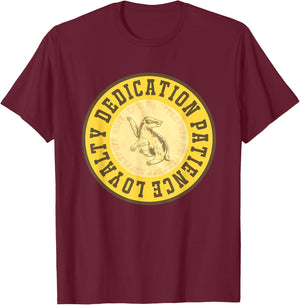 Dedication Patience Loyalty T shirt T-Shirt - T-Shirt | Maroon
