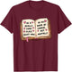A Really Good Place, Right Now in My Course T-Shirt - T-Shirt | Maroon
