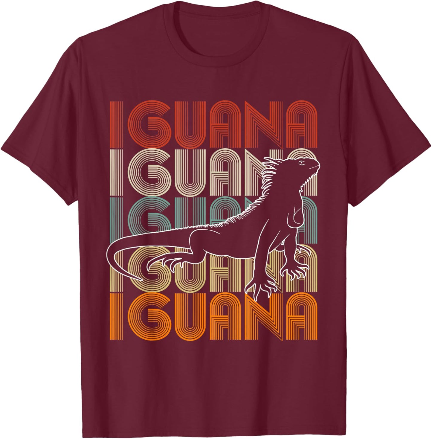 Animal Wildlife Nature Reptile Gift Iguana T-Shirt - T-Shirt | Maroon
