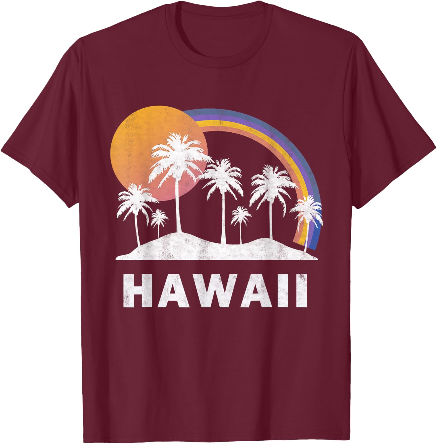 Hawaiian Shirt Vintage Hawaii T-Shirt - T-Shirt | Maroon