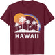 Hawaiian Shirt Vintage Hawaii T-Shirt - T-Shirt | Maroon