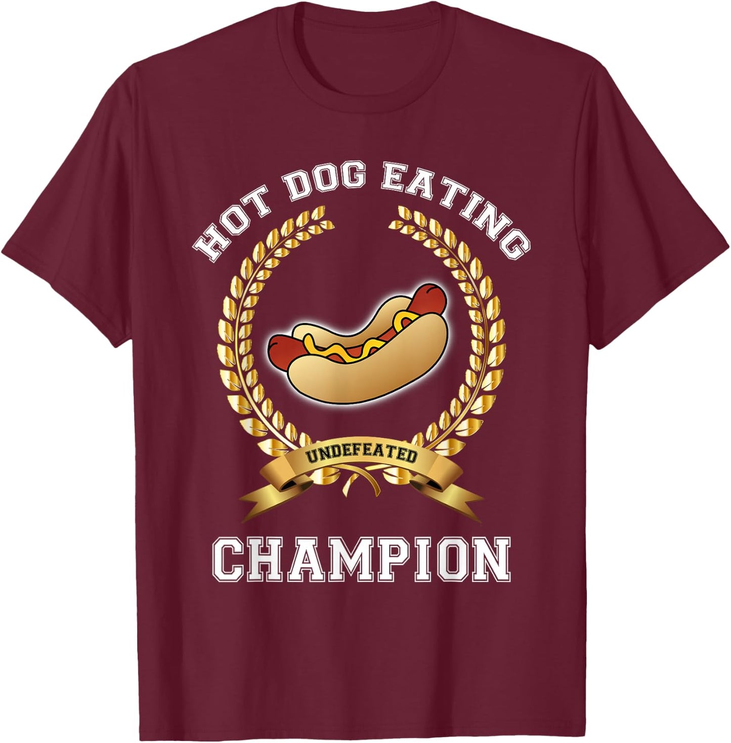 Hotdog Eating Contest Shirt Hot Dog Lover Gift T-Shirt - T-Shirt | Maroon