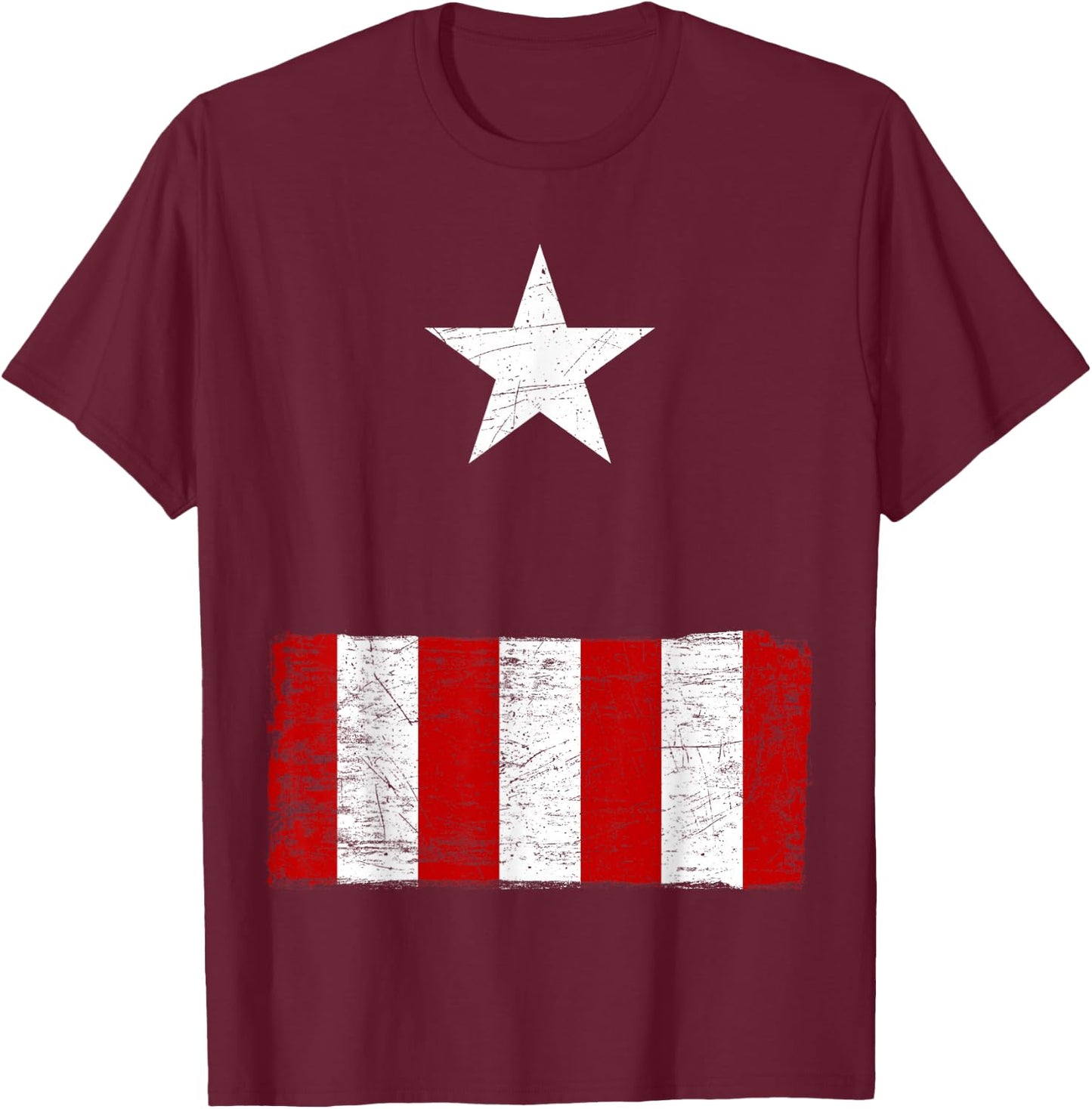 Marvel Captain America Halloween Costume T-Shirt - T-Shirt | Maroon