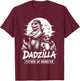 Vintage Dadzilla Father of The Monsters Dad Son Daughter T-Shirt - T-Shirt | Maroon
