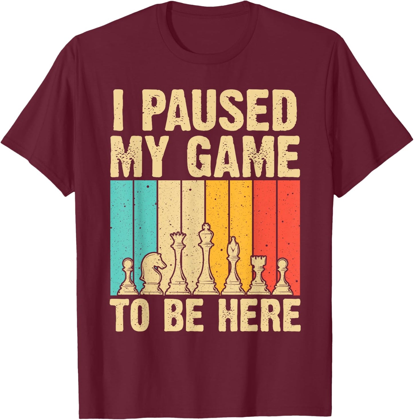 Cool Chess Art Women Kids Chess Player Chess Lover T-Shirt - T-Shirt | Maroon