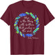 Emily Dickinson Poem Hope is The Thing With Feathers T-Shirt - T-Shirt | Maroon