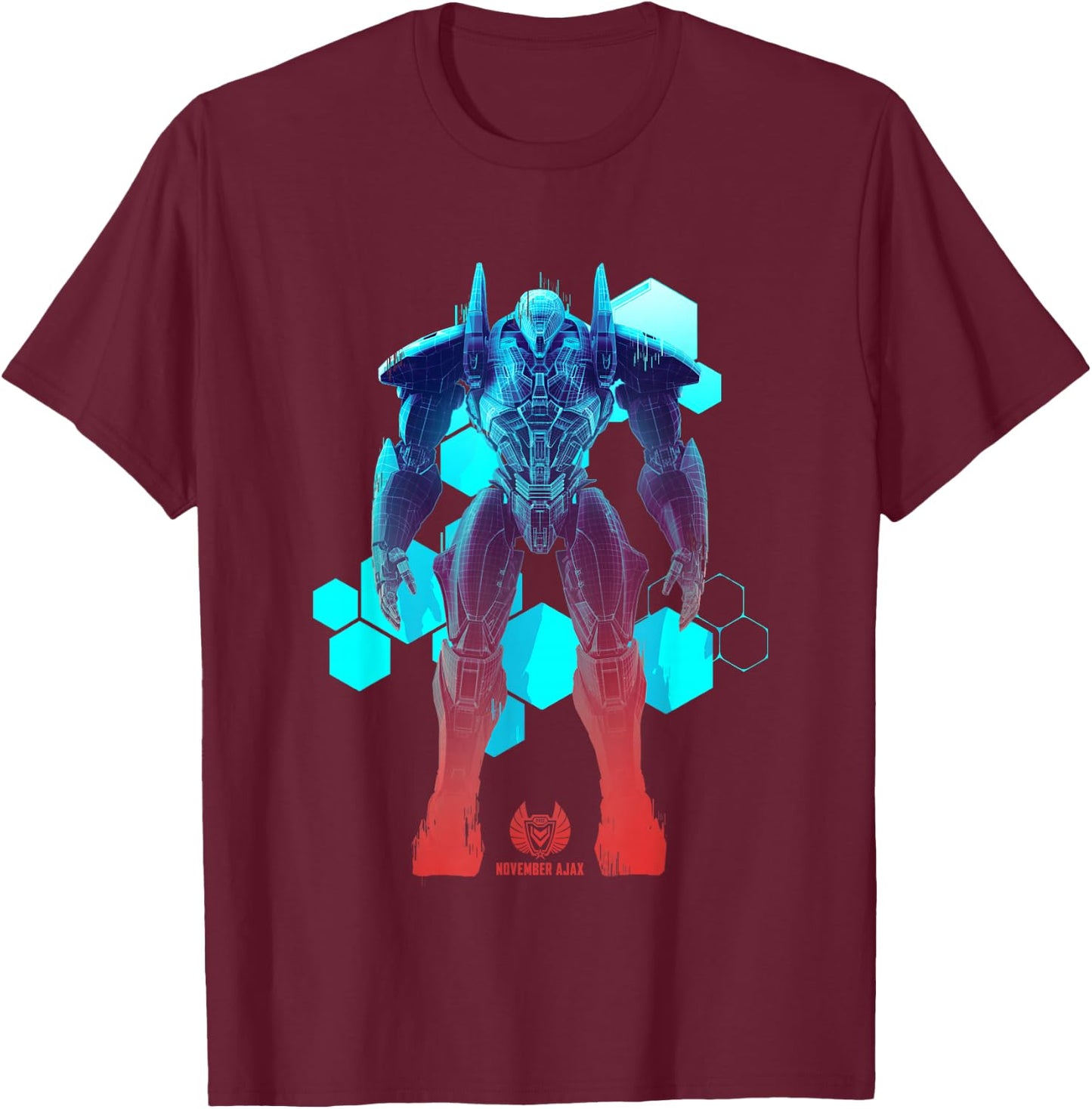 November Ajax Blueprint T-Shirt - T-Shirt | Maroon