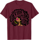 Melanin Women Black History Month October Afro Word Art T-Shirt - T-Shirt | Maroon