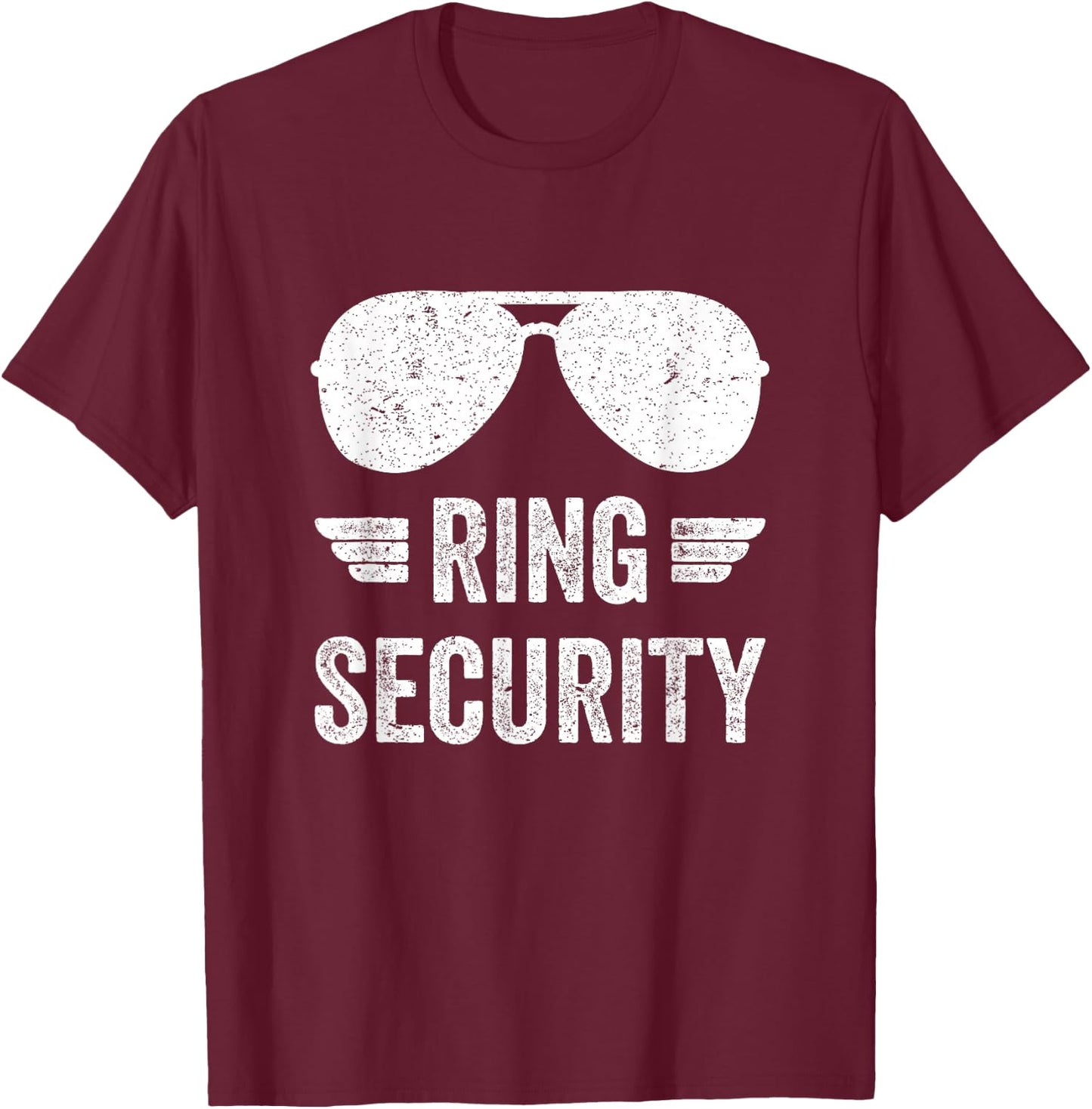 Ring Security Funny for Ring Bearer Boys Youth Men T-Shirt - T-Shirt | Maroon