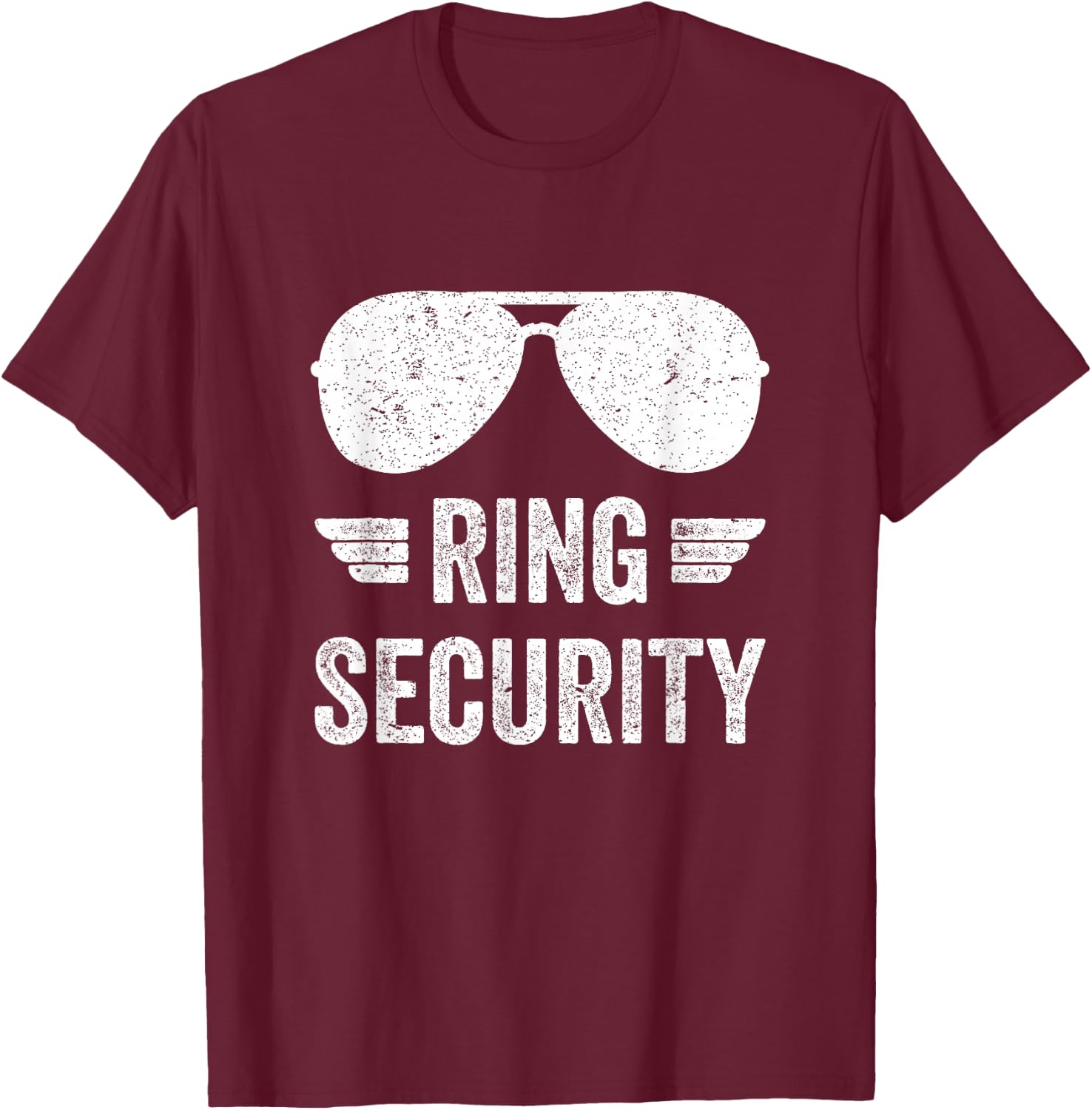 Ring Security Funny for Ring Bearer Boys Youth Men T-Shirt - T-Shirt | Maroon