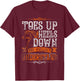 Cute Horse Riders Gifts Horseback Riding, Toes Up Heels Down T-Shirt - T-Shirt | Maroon