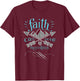 Christian Shirt Faith Move Mountains Inspirational T-Shirt - T-Shirt | Maroon