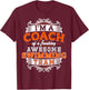 Swimmer Coach : Gift your swimming coach shirt T-Shirt - T-Shirt | Maroon