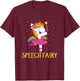 Speech Fairy Funny Unicorn T-Shirt - T-Shirt | Maroon