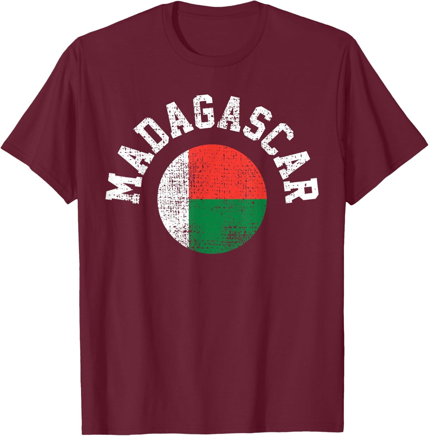 Madagascar Shirt Malagasy Flag Country Pride T-Shirt - T-Shirt | Maroon