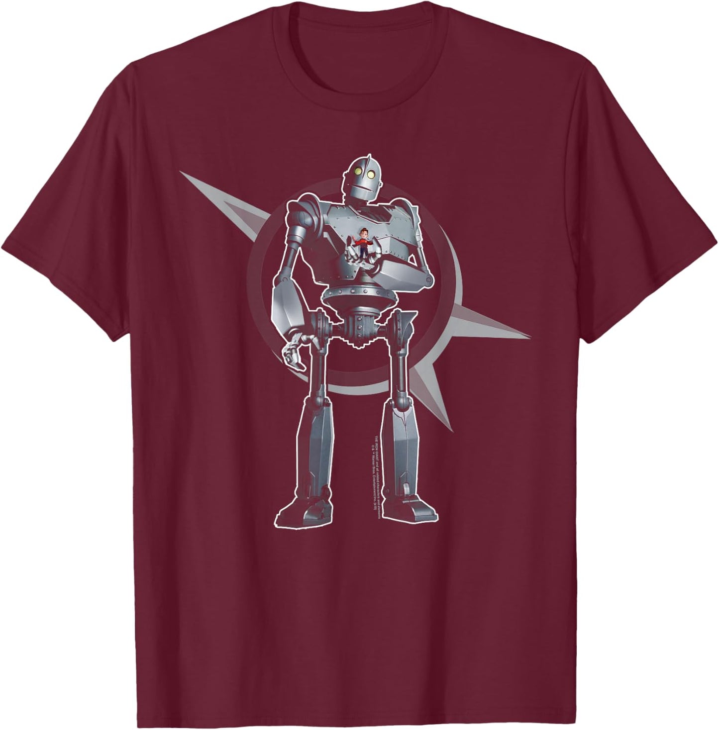 Iron Giant A Boy and His Robot T-Shirt - T-Shirt | Maroon