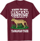 This Is My Human Costume I'm Really A Tasmanian Tiger Gift T-Shirt - T-Shirt | Maroon