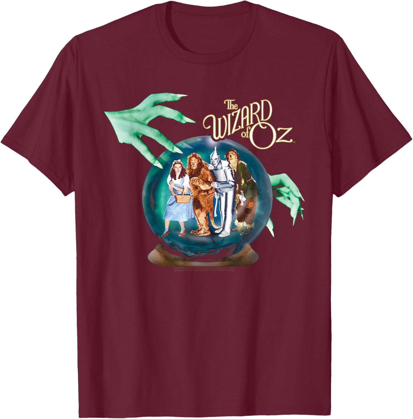 Wizard of Oz Crystal Ball T-Shirt - T-Shirt | Maroon