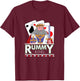 Gin Rummy King Card Game Playing Card Dice Poker Gift T-Shirt - T-Shirt | Maroon