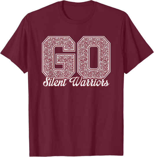 Alabama For The Deaf Silent Warriors GO! School Pride T-Shirt - T-Shirt | Maroon