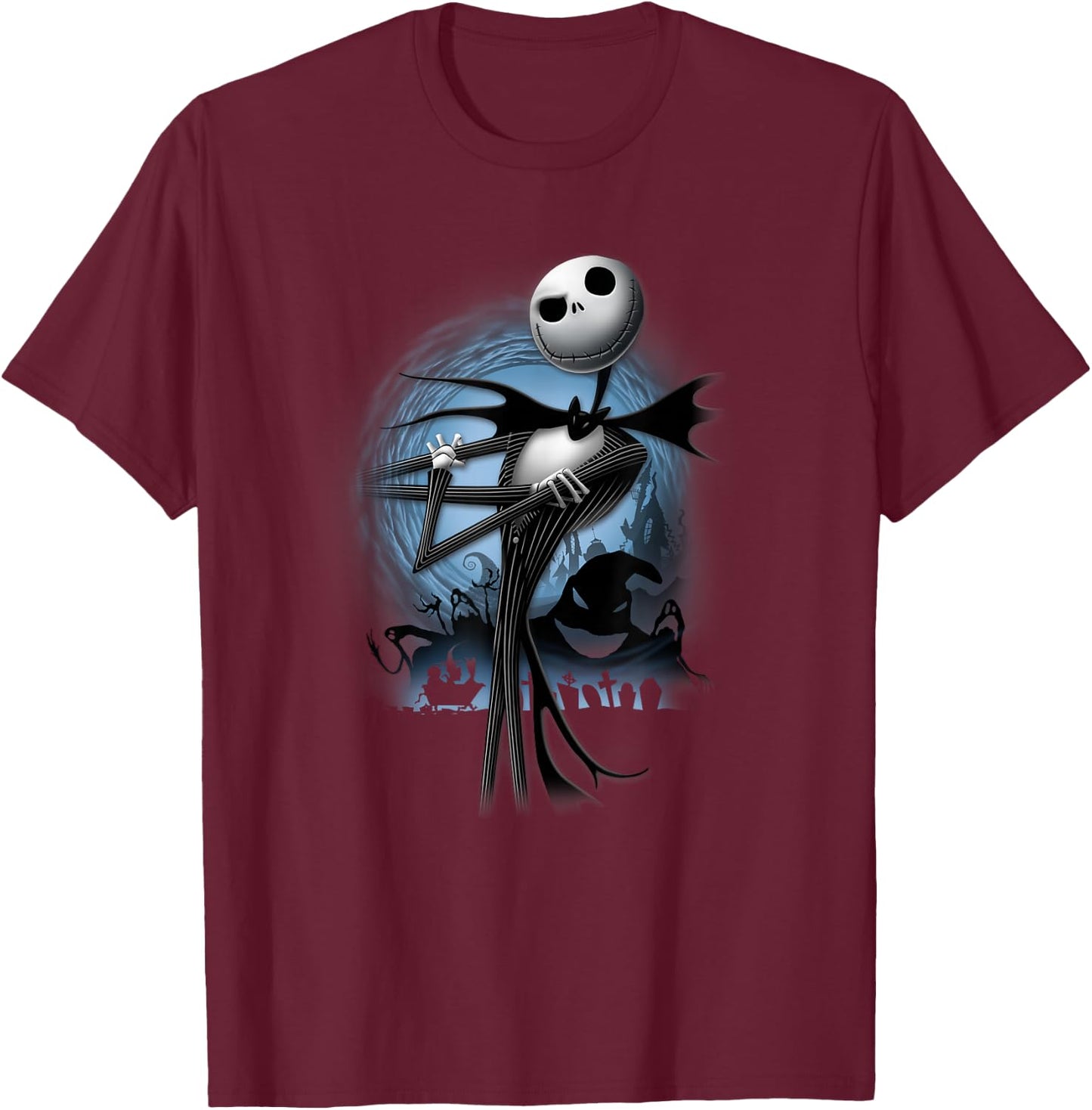 Disney - Nightmare Before Christmas Jack Pose T-Shirt - T-Shirt | Maroon
