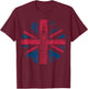 London Big Ben Union Jack Vintage UK Flag British Shirt Gift T-Shirt - T-Shirt | Maroon
