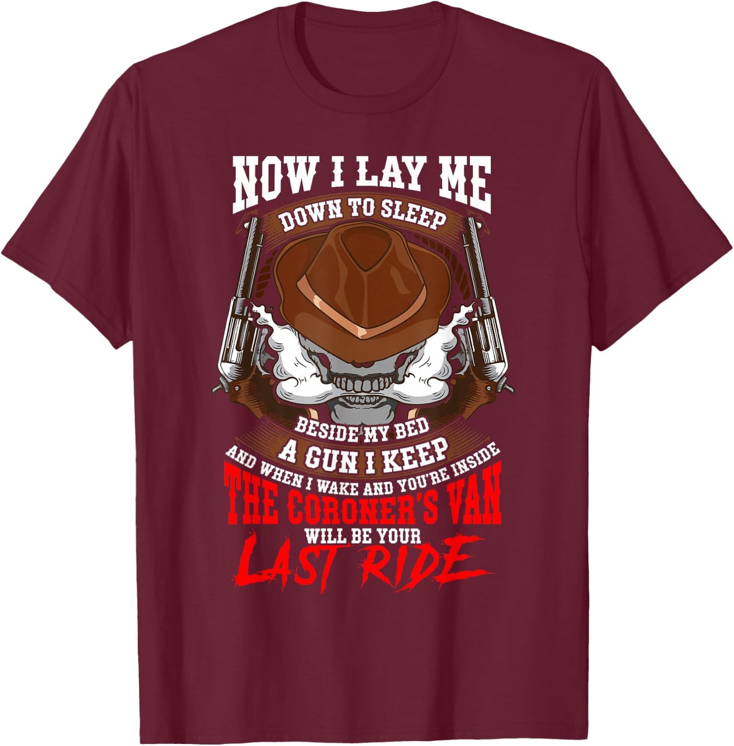 2nd Amendment Gun Humour Quotes Guns Funny Sayings Gift T-Shirt - T-Shirt | Maroon