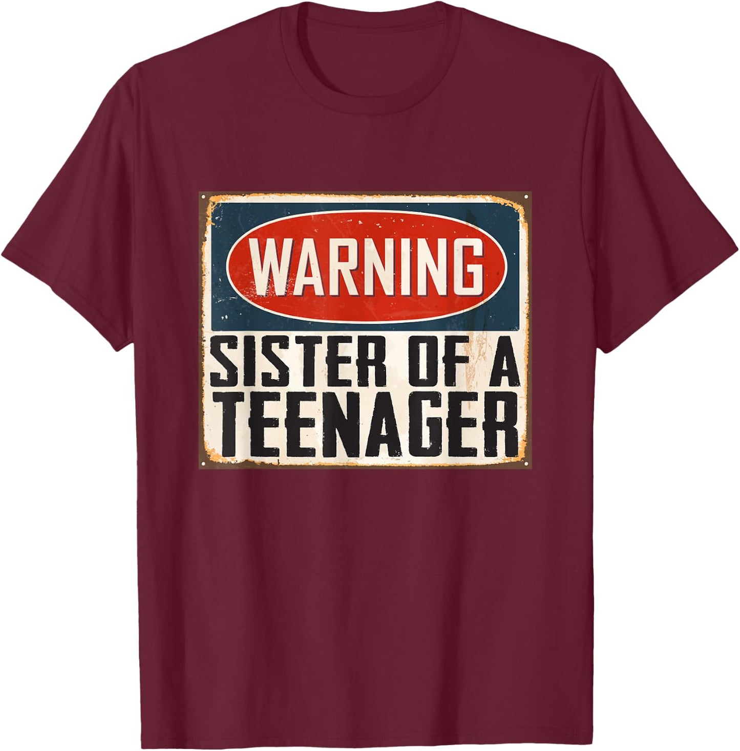 Sister 13th Birthday Matching Official Teenager T-Shirt - T-Shirt | Maroon
