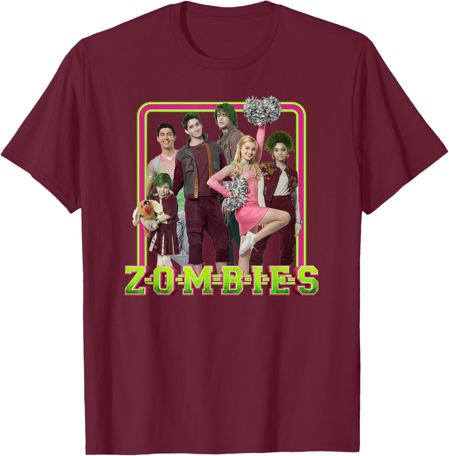 Disney - Zombies Friend Group T-Shirt - T-Shirt | Maroon