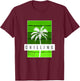 Green Chilling Green Graphic T-Shirt - T-Shirt | Maroon