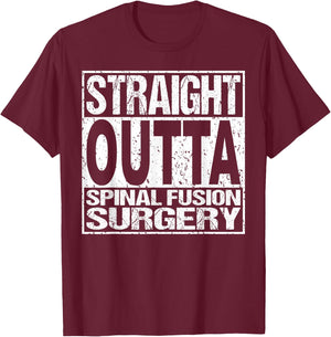 Spinal Fusion Surgery Lumbar Spine Back Recovery Gift T-Shirt - T-Shirt | Maroon