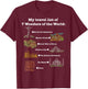 7 Wonders of the World, Check the place where you have been! T-Shirt - T-Shirt | Maroon