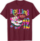 Rolling Into 12 years Lets Roll I'm Turning 12 Roller Skate T-Shirt - T-Shirt | Maroon