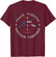 Peace Through Superior Firepower B-52 Bomber Vintage T-Shirt - T-Shirt | Maroon