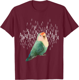 Screaming Lovebird (Dutch Blue) T-Shirt - T-Shirt | Maroon