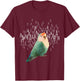 Screaming Lovebird (Dutch Blue) T-Shirt - T-Shirt | Maroon